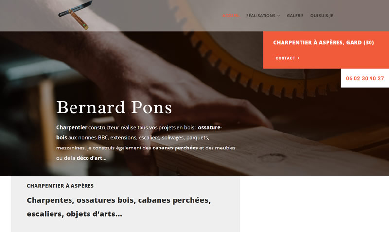 Bernard Pons, charpentier