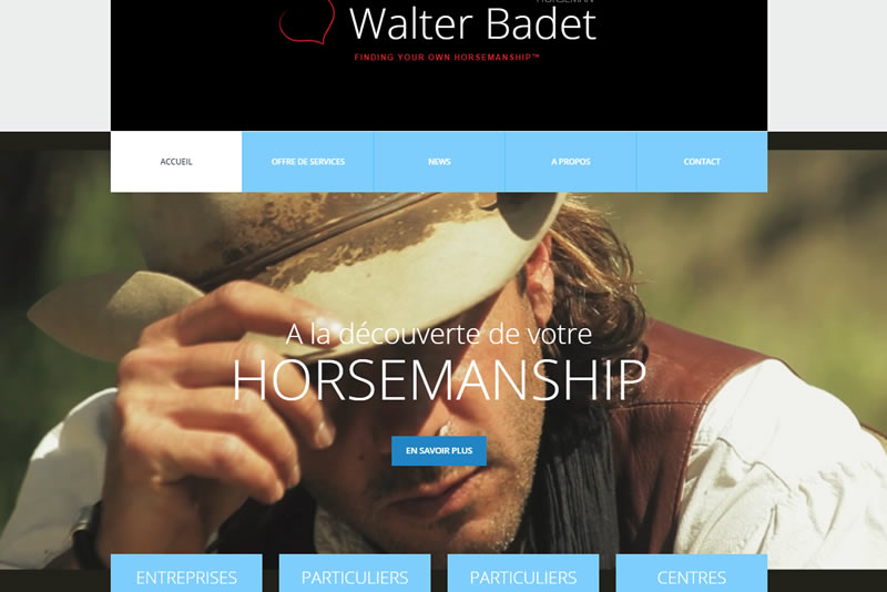 Walter Badet, horseman