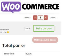 « Arrondir à l’euro supérieur » dans le panier de WooCommerce