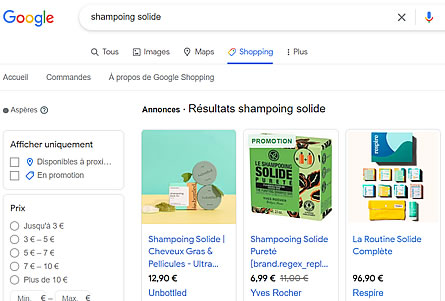 Propulser les produits de sa boutique sur Google Shopping