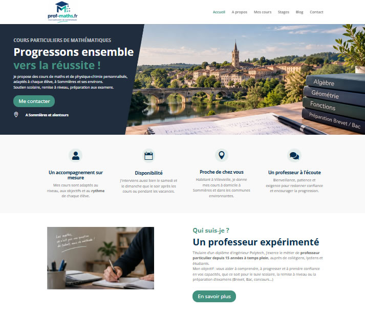 Prof de maths à Sommières